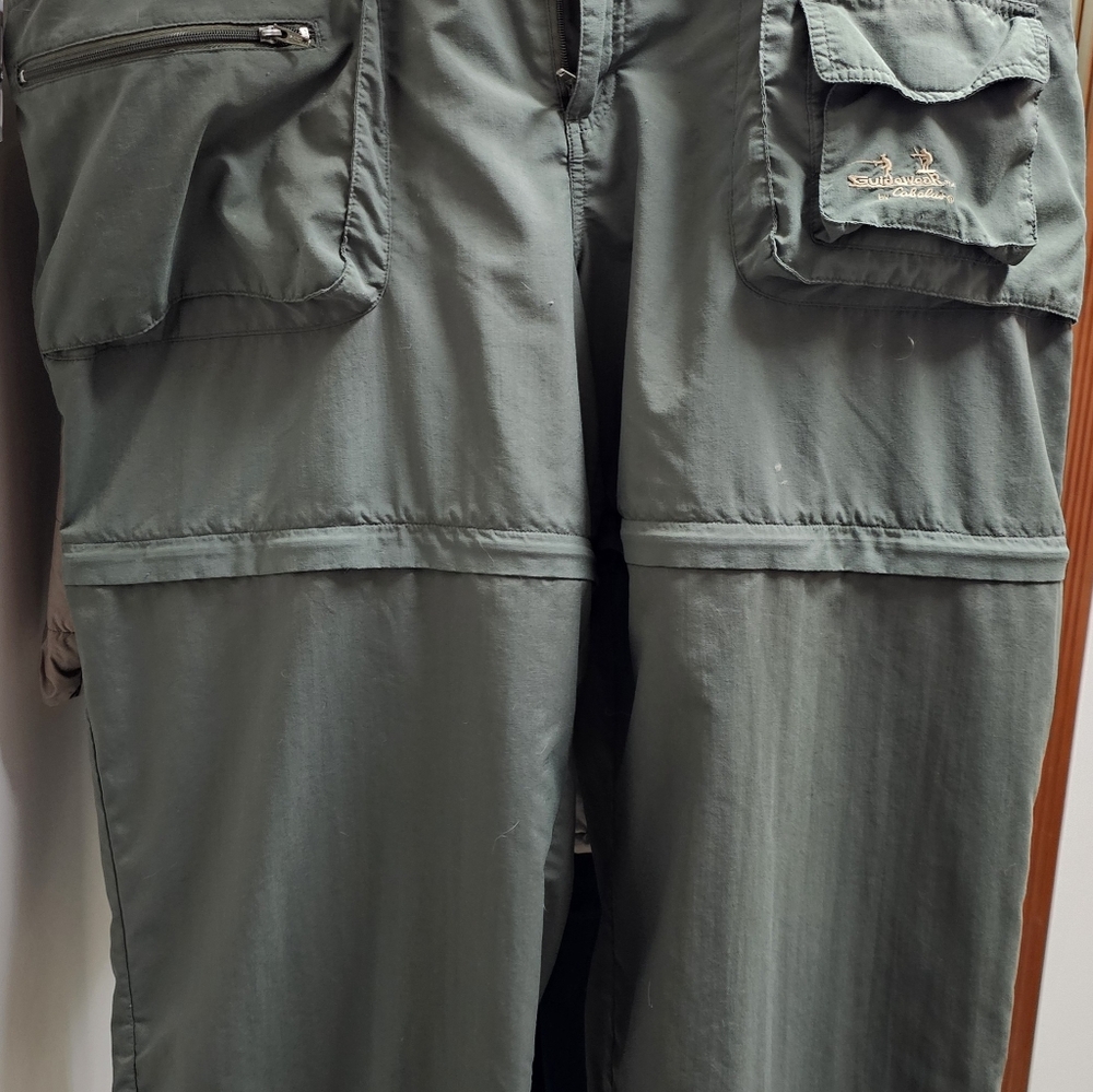 Cabela's Olive Green Men's Cargo Pants with Flap Pockets